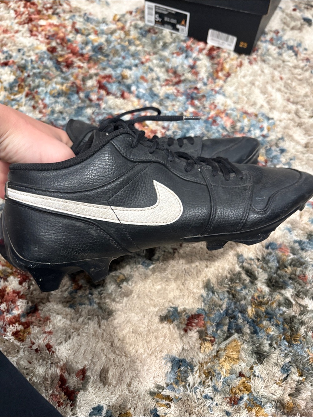 Jordan 1 low cleats black size 10.5
